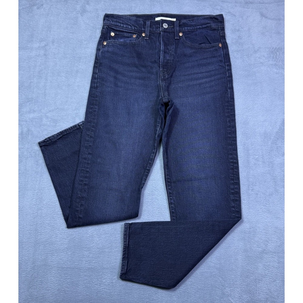 Levis Premium Jeans Womens 27x28 Wedgie Straight Tapered Black ButtonFly